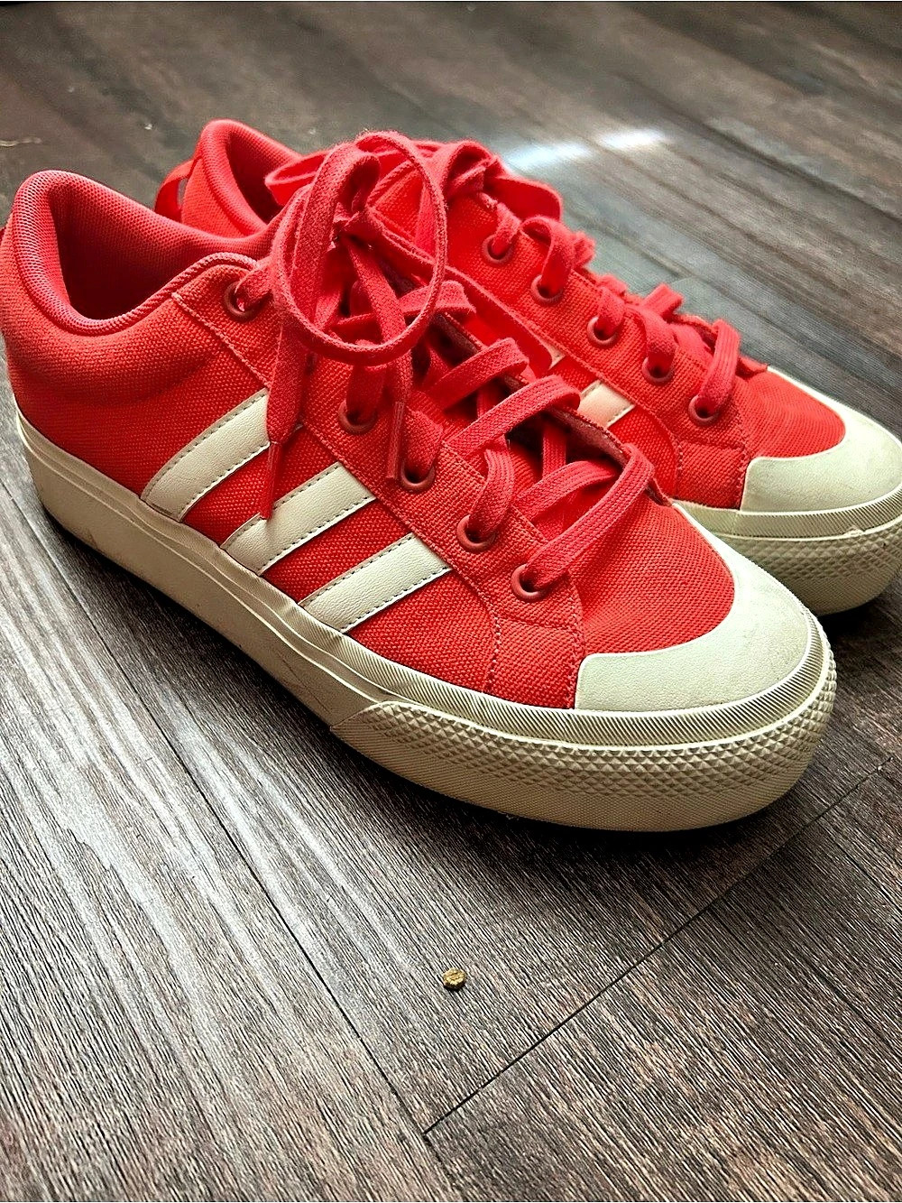 adidas Daily 3.0 bright orange platform sneakers - Picture 2 of 2